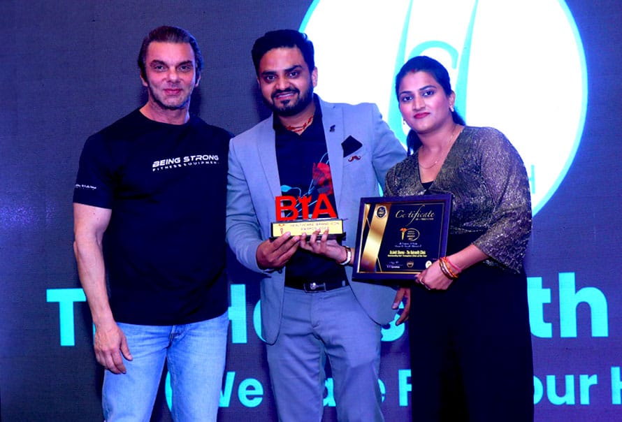 The Hairsmith Clinic honored with Healthcare Brand Icon Awards 2023, presented by Bollywood Actor Sohail Khan