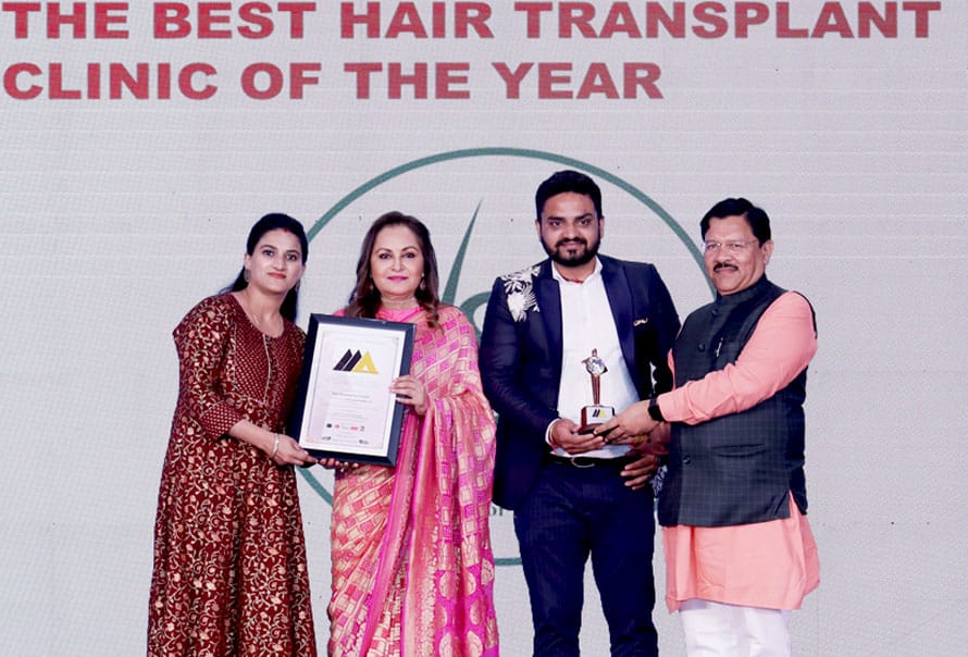 The Hairsmith Clinic honored with Iconic Indian Awards 2022, presented by Bollywood Diva Jaya Prada & BJP Leader Shyam Jaju